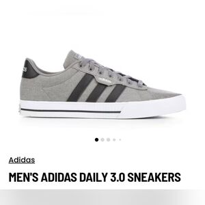 adidas Men's Low-Top Sneaker in Gray and Black
